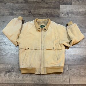 Vintage 90s Roughcut Suede Leather Jacket Outdoor Bomber Lined Coat - Men's XL